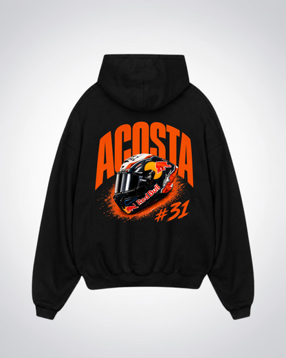  Acosta Helmet Oversized Hoodie - Black Back (Designed)