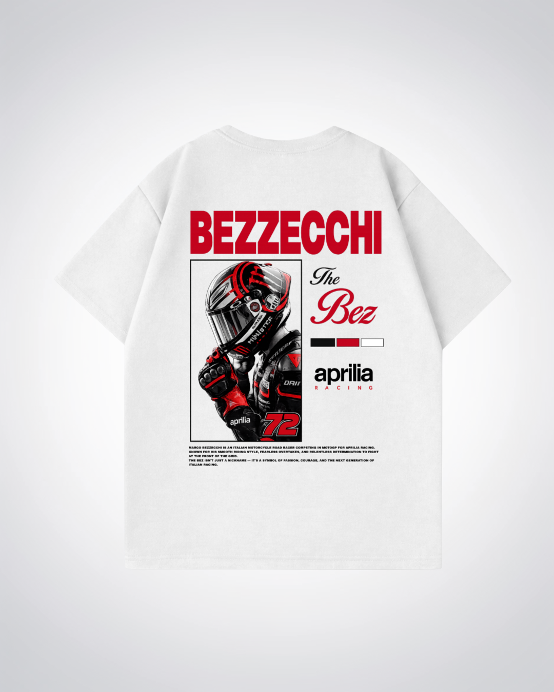 Bezzecchi Oversized Shirt - White Back (Designed)