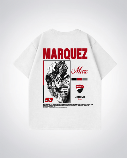 Marquez Oversized Shirt - White Back (Designed)
