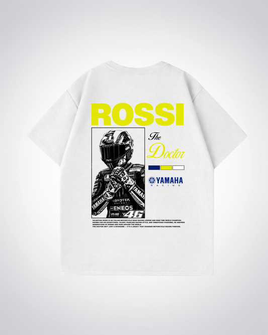 Rossi Oversized Shirt - White Back (Designed)