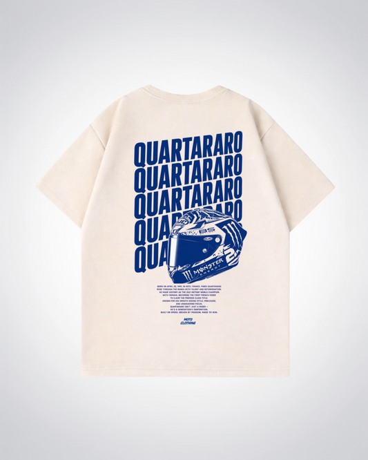 Quartararo Oversized Shirt - Beige Back (Designed)