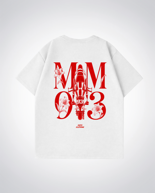 MM93 Flower Oversized Shirt - White Back (Designed)
