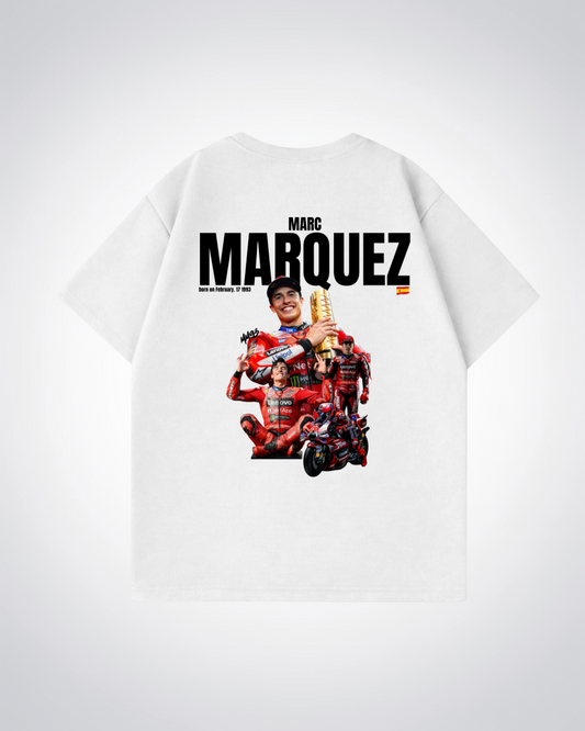 Marquez  Oversized Shirt - White Back (Designed)