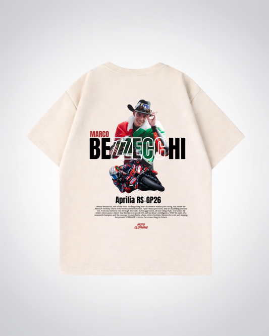 Bezzecchi Oversized Shirt - Beige Back (Designed)