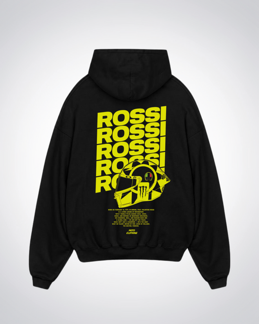 Rossi Oversized Hoodie - Black Back (Designed)