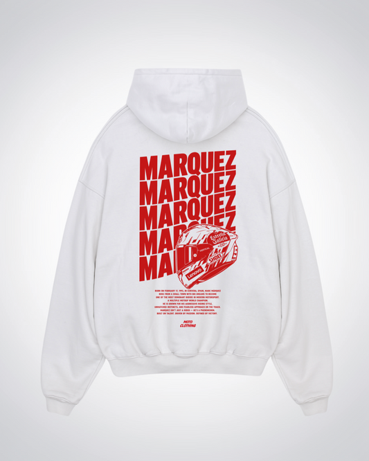 Marquez Oversized Hoodie - White Back (Designed)