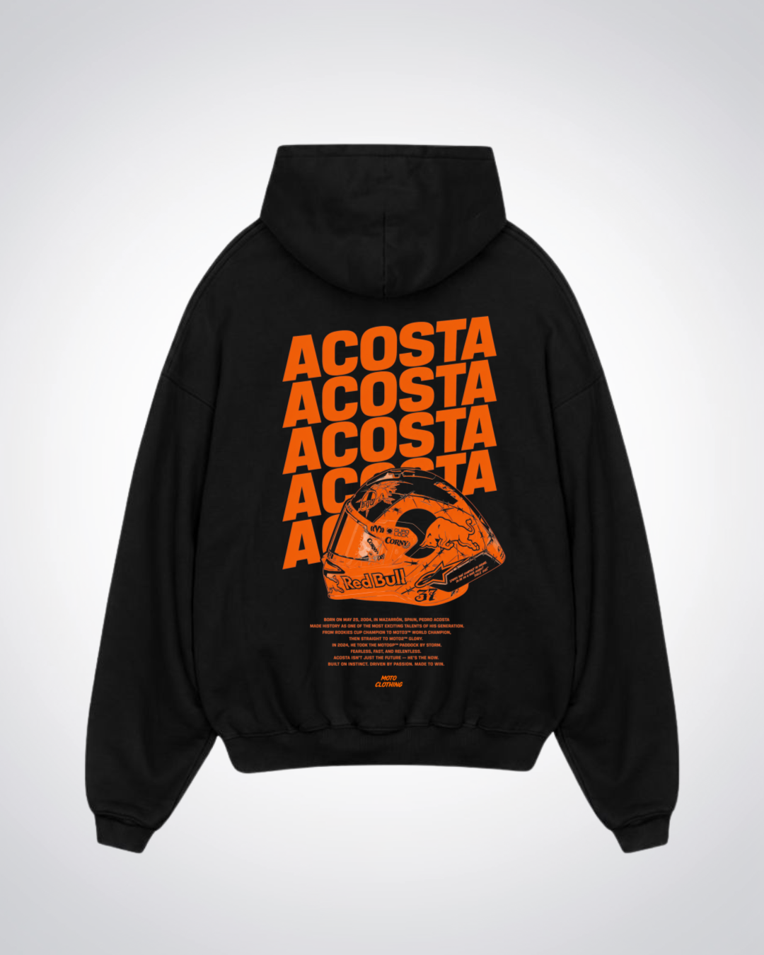 Acosta Oversized Hoodie - Black Back (Designed)