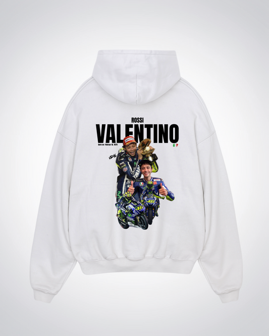 Rossi Oversized Hoodie - White Back (Designed)