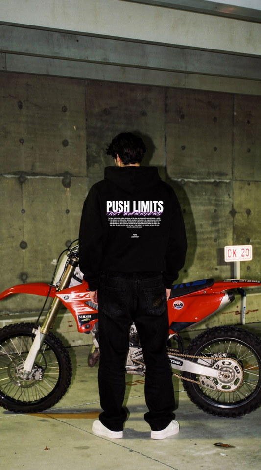 Push Limits nor barriers Oversized Hoodie
